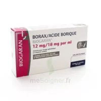 Borax/acide Borique Biogaran 12 Mg/18 Mg/ml, Solution Pour Lavage Ophtalmique En Récipient Unidose à TOUCY